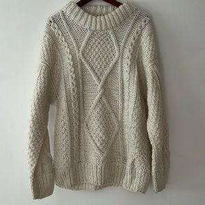 Beige Knitted Sweater